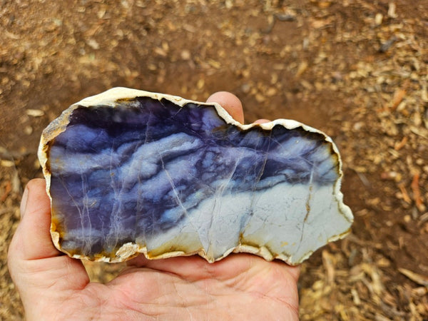 Purple Chalcedony slab PU166
