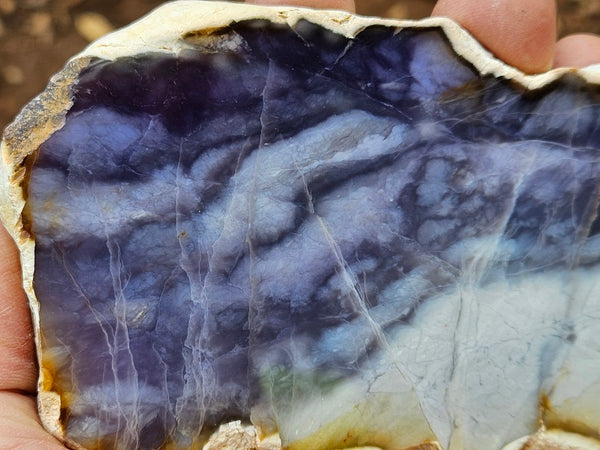 Purple Chalcedony slab PU166