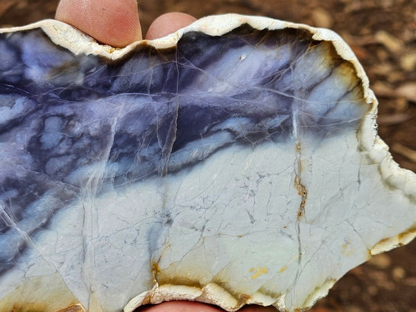 Purple Chalcedony slab PU166