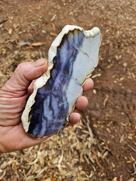 Purple Chalcedony slab PU166