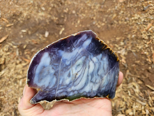 Purple Chalcedony slab PU167