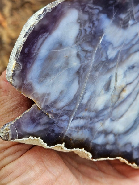 Purple Chalcedony slab PU167
