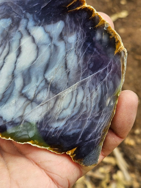 Purple Chalcedony slab PU167