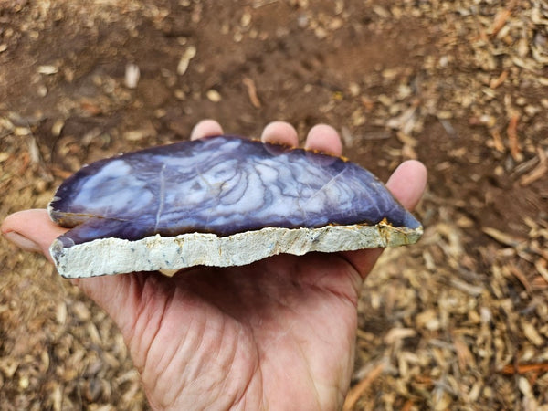 Purple Chalcedony slab PU167