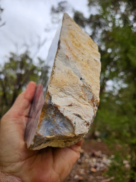 Purple Chalcedony thick slab PU169