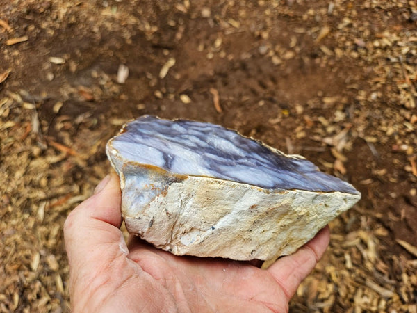 Purple Chalcedony thick slab PU169