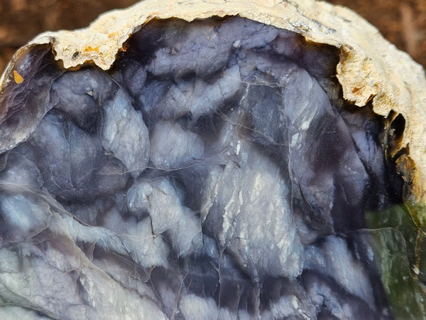 Purple Chalcedony thick slab PU169