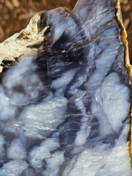 Purple Chalcedony thick slab PU169