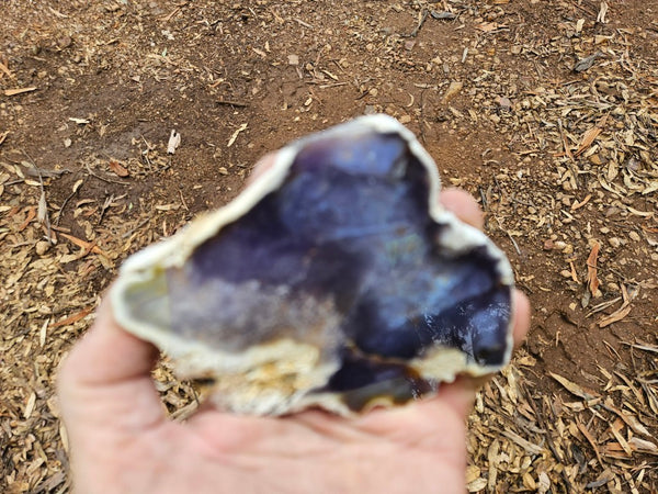 Purple Chalcedony slab PU168