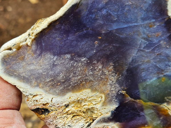 Purple Chalcedony slab PU168