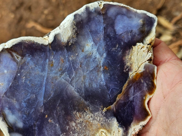 Purple Chalcedony slab PU168
