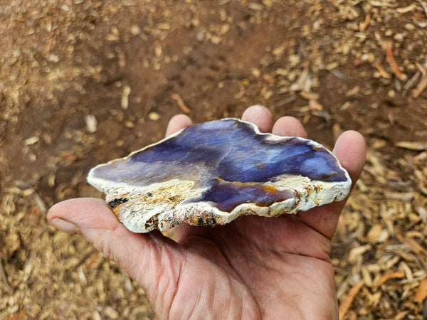 Purple Chalcedony slab PU168