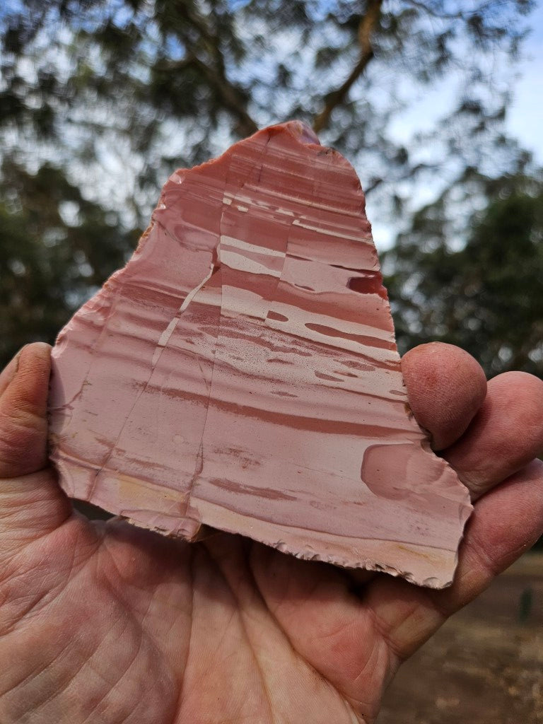 Polished Pink Opal  slab POP211