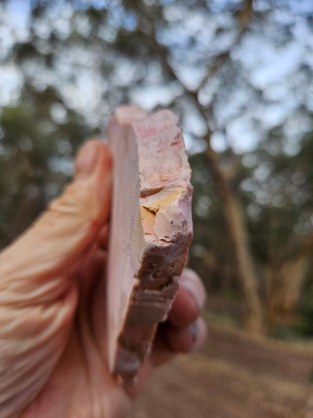 Polished Pink Opal  slab POP211