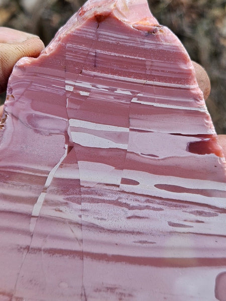 Polished Pink Opal  slab POP211
