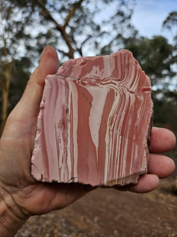 Polished Pink Opal  slab POP212
