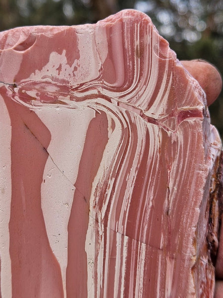 Polished Pink Opal  slab POP212