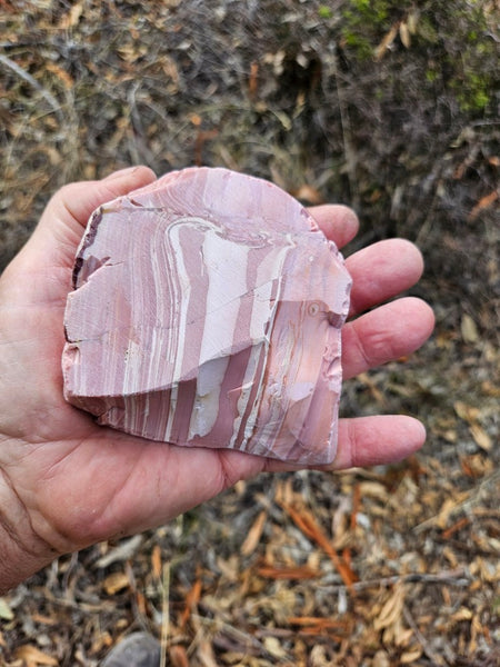 Polished Pink Opal  slab POP212