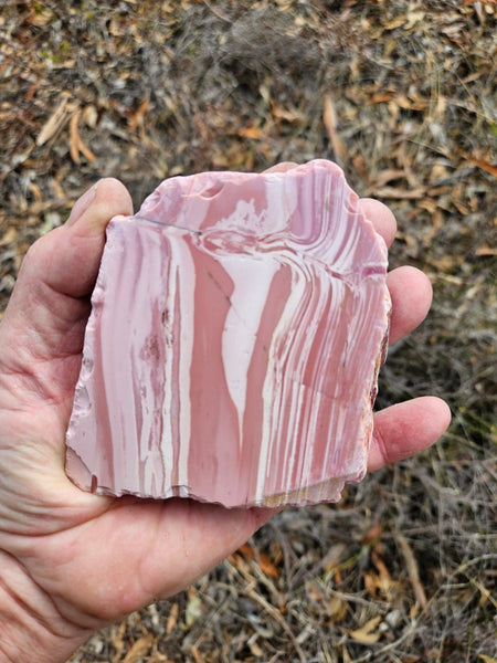Polished Pink Opal  slab POP212
