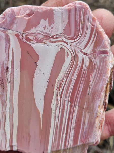 Polished Pink Opal  slab POP212
