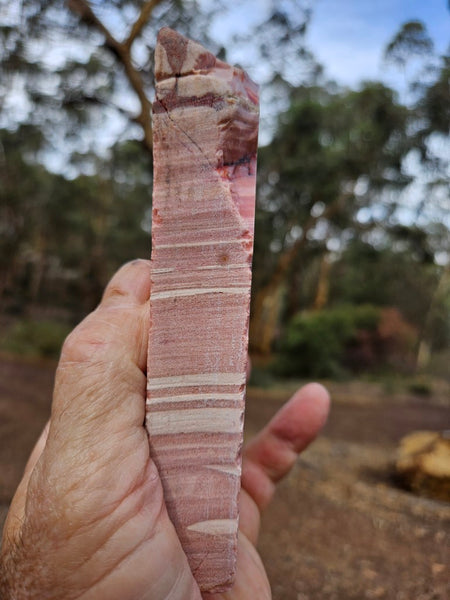 Polished Pink Opal  slab POP210