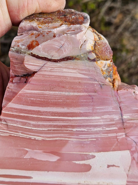 Polished Pink Opal  slab POP210