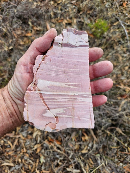 Polished Pink Opal  slab POP210