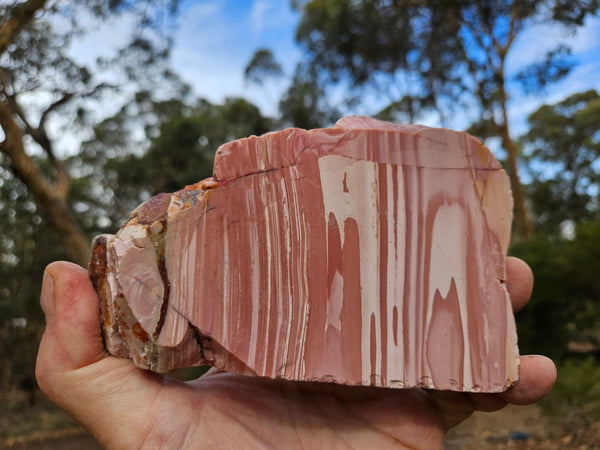 Polished Pink Opal  slab POP210