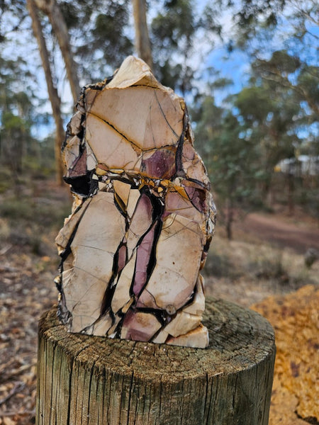Polished Brecciated Mookaite rock BM342