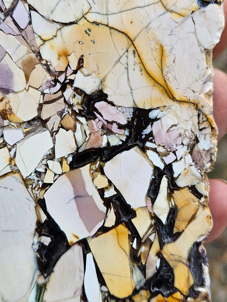Polished Brecciated Mookaite rock BM342