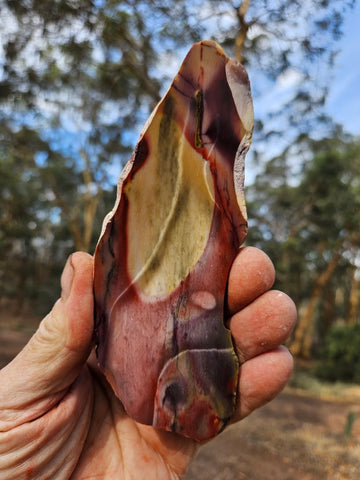 Polished  Mookaite slab MK587