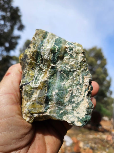 Green Opal  rough.  GOR 143