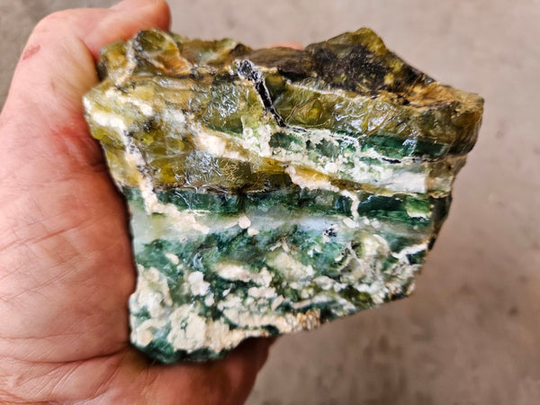 Green Opal  rough.  GOR 143