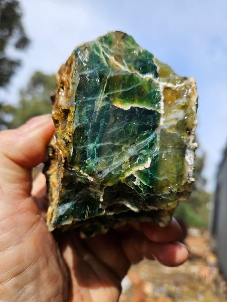 Green Opal  rough.  GOR 144