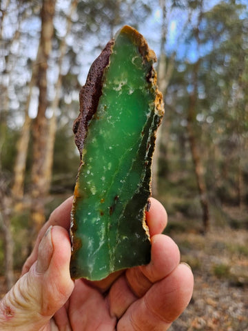 Polished  Chrysoprase slab CH499