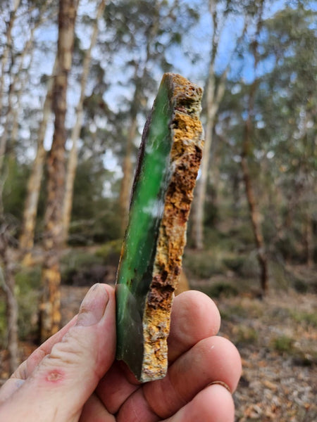 Polished  Chrysoprase slab CH499