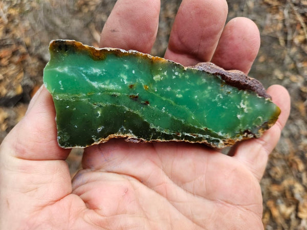 Polished  Chrysoprase slab CH499