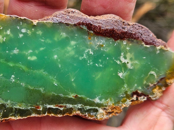 Polished  Chrysoprase slab CH499