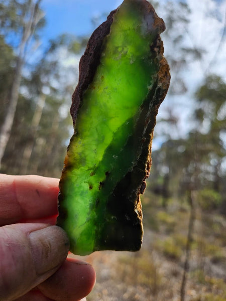 Polished  Chrysoprase slab CH499