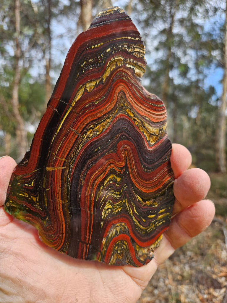 Polished Tiger Iron slab TI400