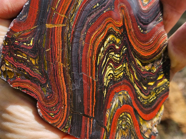 Polished Tiger Iron slab TI400