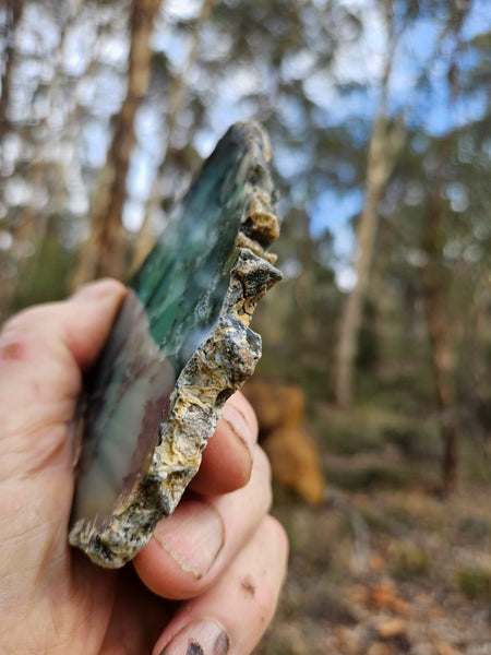 Polished  Chrysoprase slab  CH500