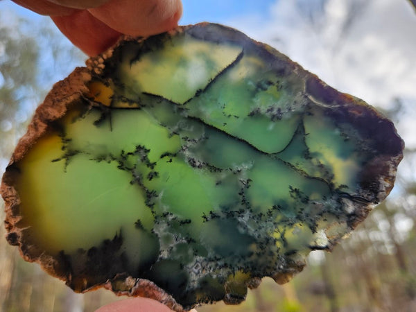 Polished  Chrysoprase slab  CH500