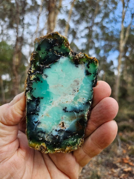 Polished  Chrysoprase slab CH502
