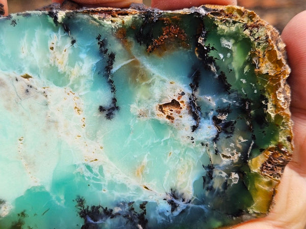 Polished  Chrysoprase slab CH502