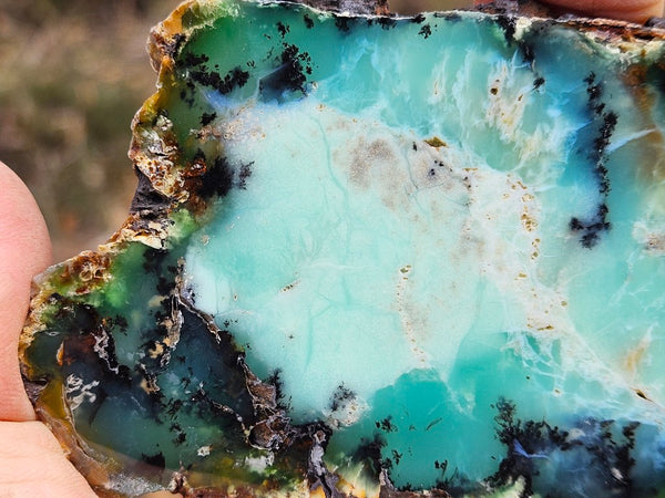 Polished  Chrysoprase slab CH502