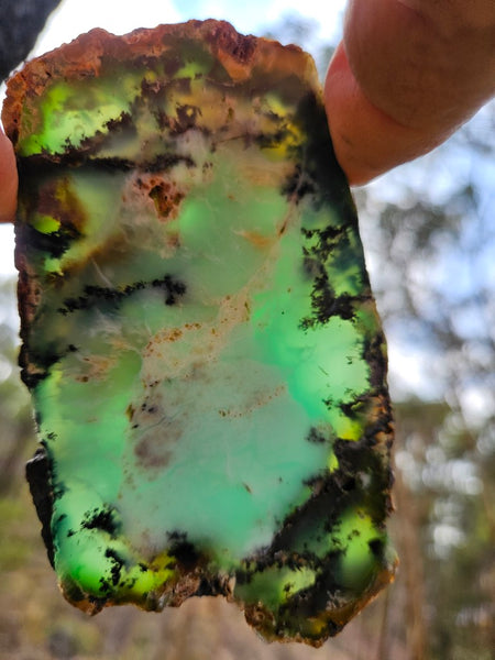 Polished  Chrysoprase slab CH502