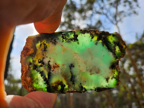 Polished  Chrysoprase slab CH502