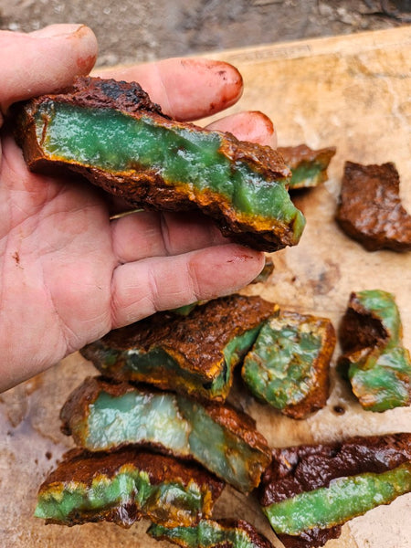 Chrysoprase rough.  CHR 213