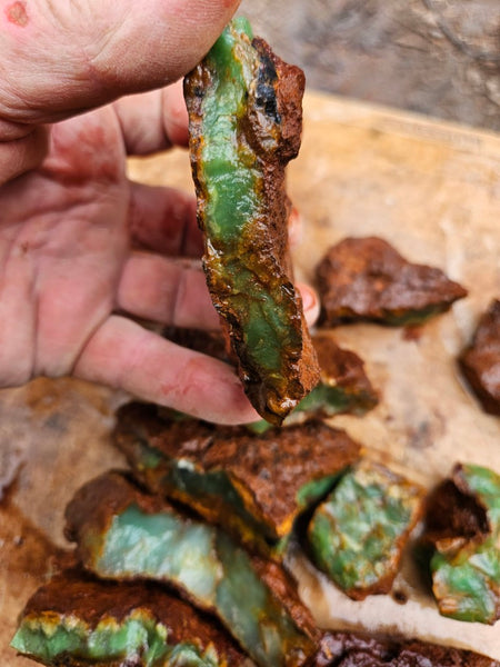 Chrysoprase rough.  CHR 213